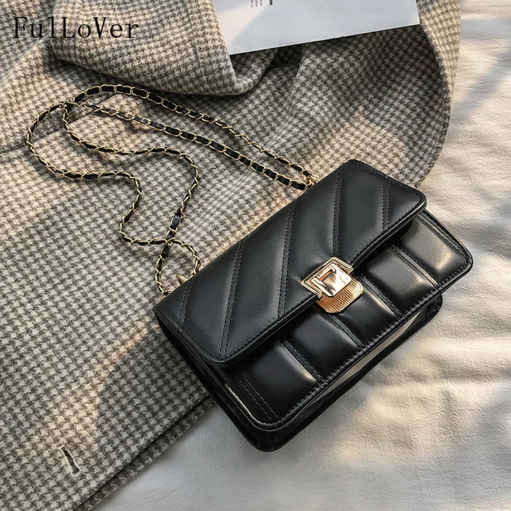 

Модные женские сумки на плечо с ромбовидным узором, квадратные сумки через плечо с цепочкой, новинка 2022, женские элегантные Горизонтальные ...