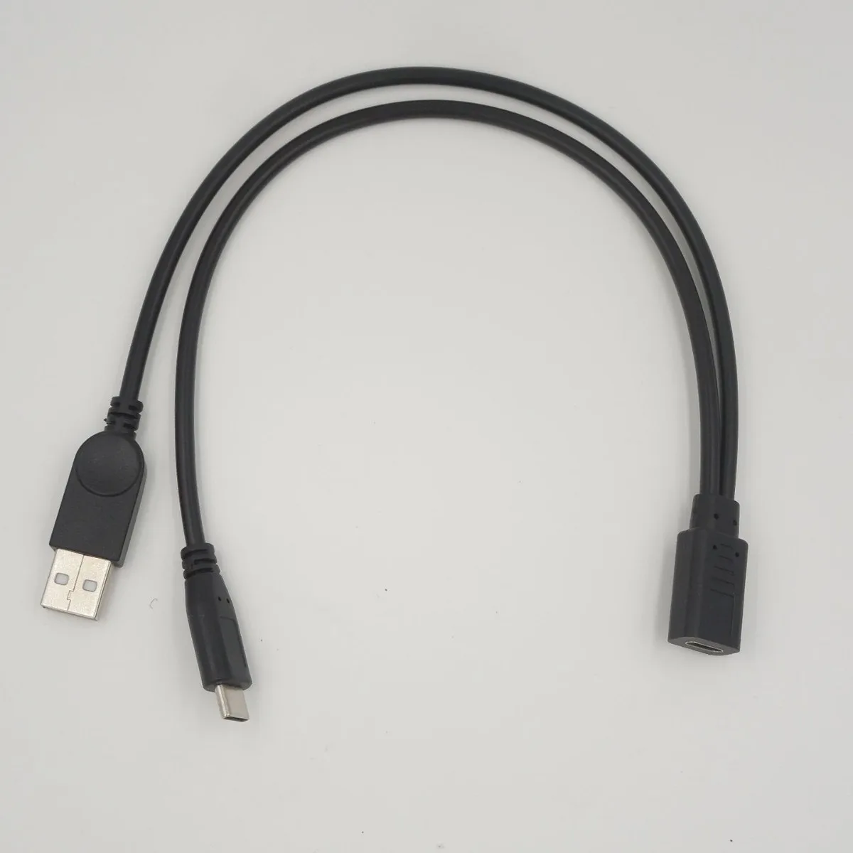 Фото Переходник типа C «мама» на USB «папа» и «папа» типа C, кабель для быстрой зарядки передачи данных для зеркального экрана автомобиля №4