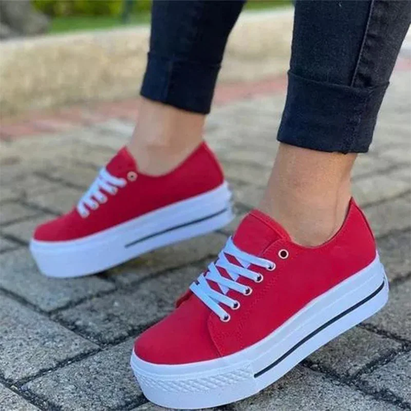 Женские холщовые кроссовки на плоской подошве шнуровке с вулканизированной