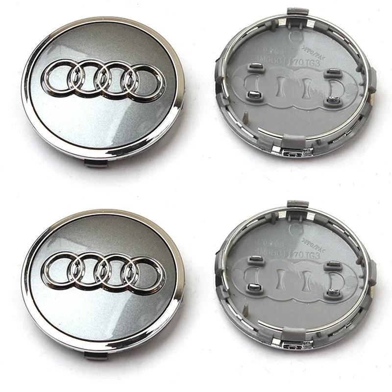 

4 шт., 60 мм, 61 мм, 68 мм, 69 мм, колпаки Audi, колпаки для центральных колес автомобиля, колпаки для Audi A1 A2 A3 A4 A5 A6 A7 A8 S3 S6 Q3 Q5 Q7, аксессуары