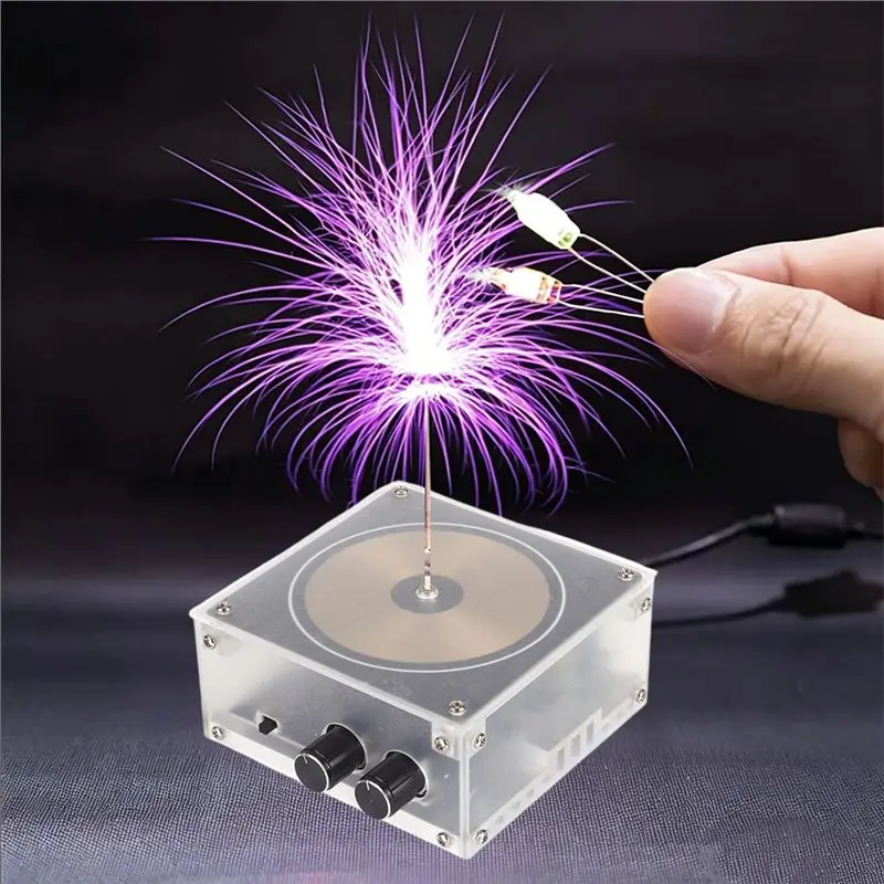 Фото Y43A-Искусственная электрическая дуга для музыкальной Bluetooth-колонки Tesla Coil, беспроводной динамик, режим научных экспериментов №2
