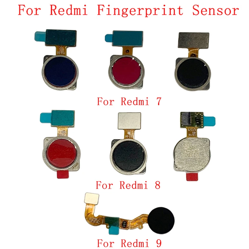 Оригинальный датчик отпечатков пальцев кнопка домой гибкий кабель для Xiaomi Redmi 7 8 9