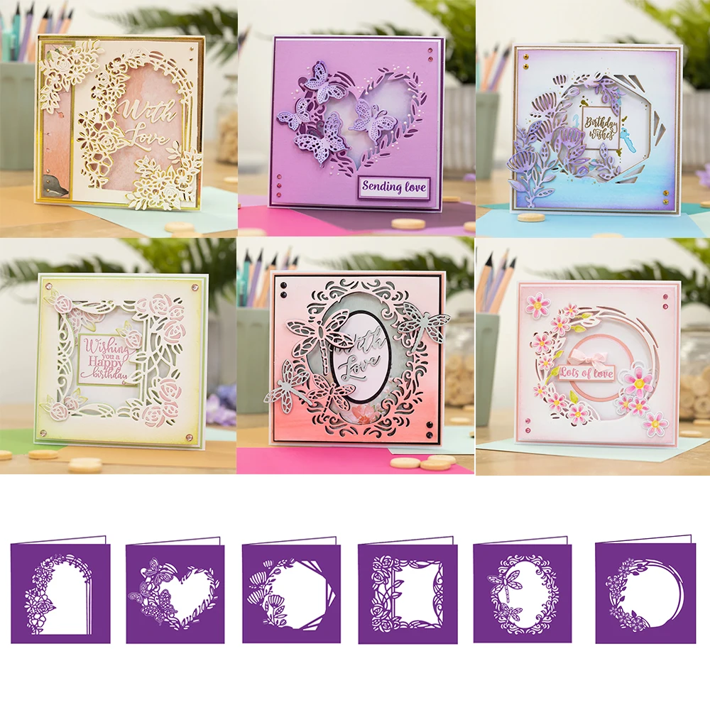 

Металлические Вырубные штампы, форма для вырезания карточек, фоновая серия, скрапбукинг, бумажный нож, форма, лезвие, перфоратор, трафареты