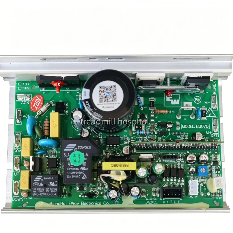 Фото Плата управления для беговой дорожки B307D/220V 110V, нижняя компьютерная плата контроллера №3