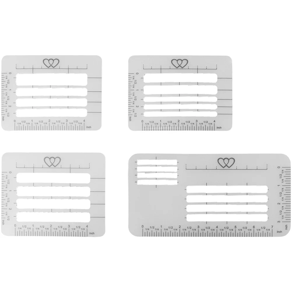 

4 Pcs Envelope Address Template Writing Practice Thank You Stencil Hollow Out Plastic Stencils Sewing Pp Child Card Making