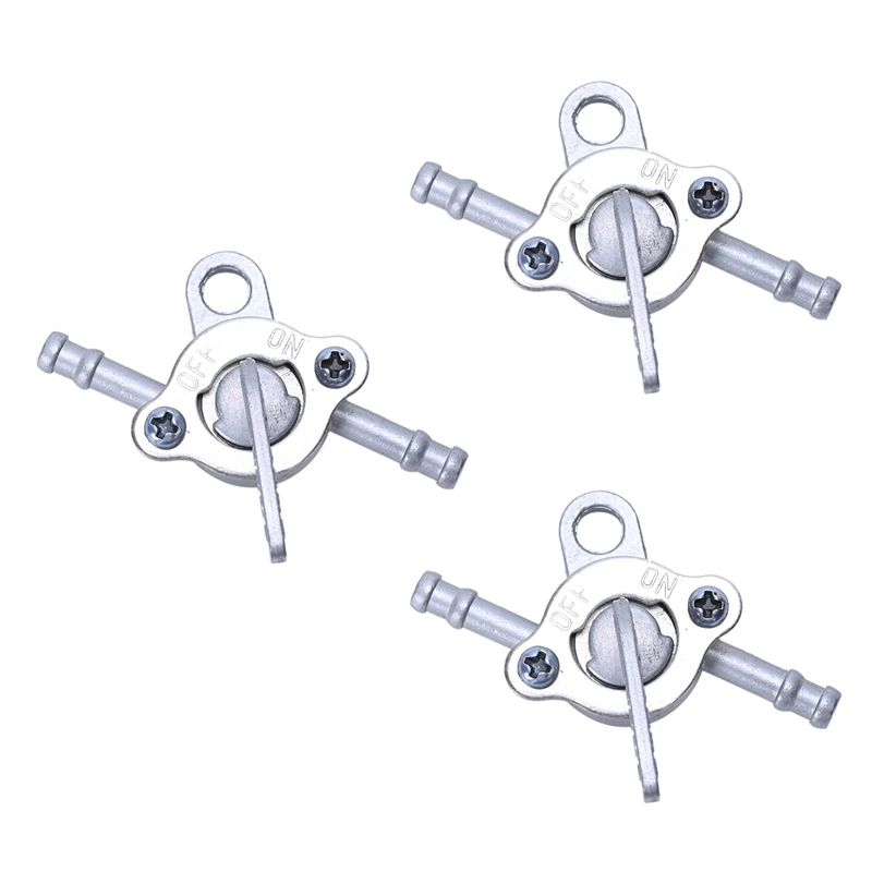 

3X Petrol Fuel Tank Valve Tap Switch Cock Petcock Pocket for Atv Quad Dirt Pit Bike