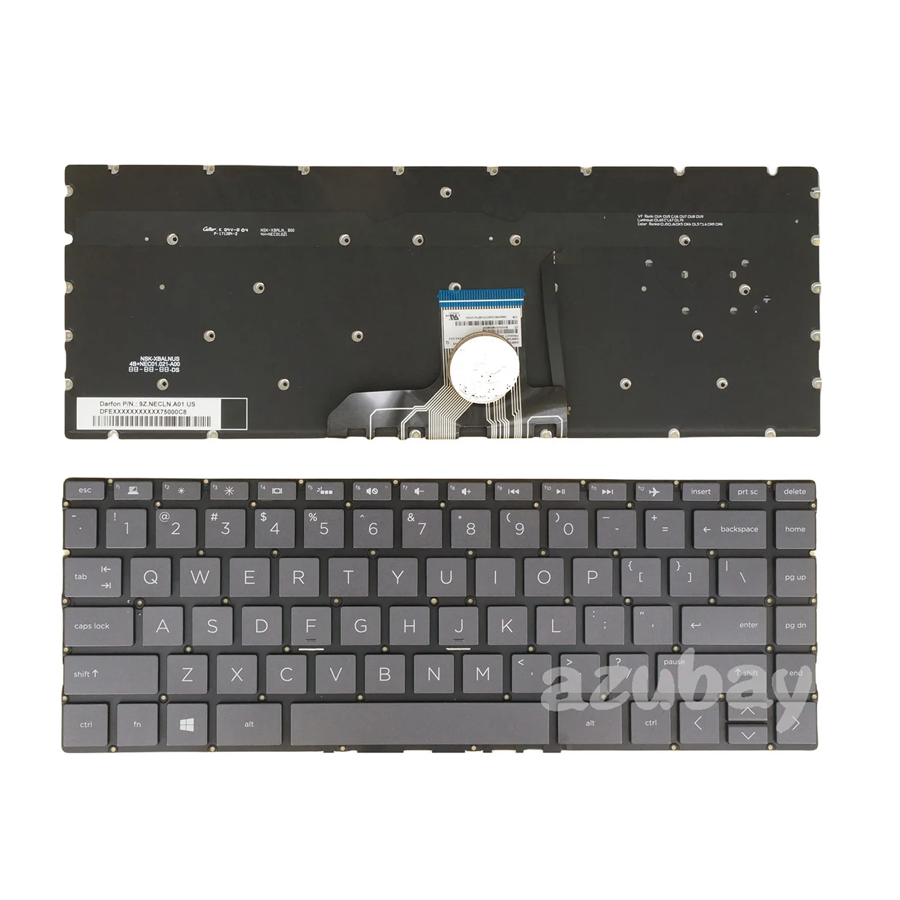 клавиатура с подсветкой для hp spectre 13-ap 13t-ap l48503-211 nsk-xbjbq 9z.necbq.j0h 9Z.NECBW.Q0Q XBQ