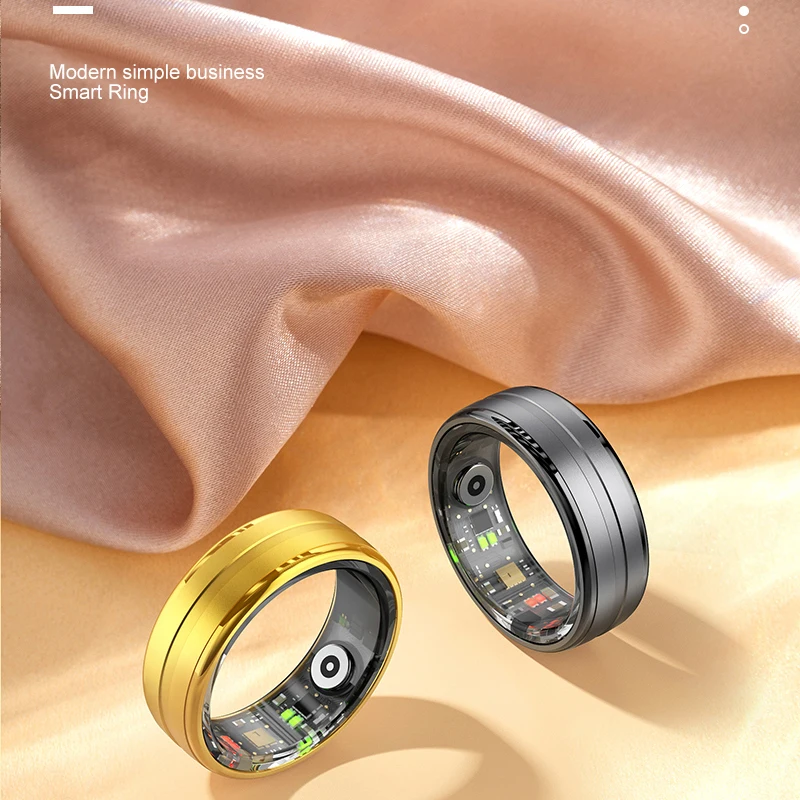 Фото Новое мужское кольцо R06 Smart Ring 2025 для женщин Mluti-Sport Mode Smartring с чехлом для зарядки, трекером фитнеса и сна для Xiaomi №4