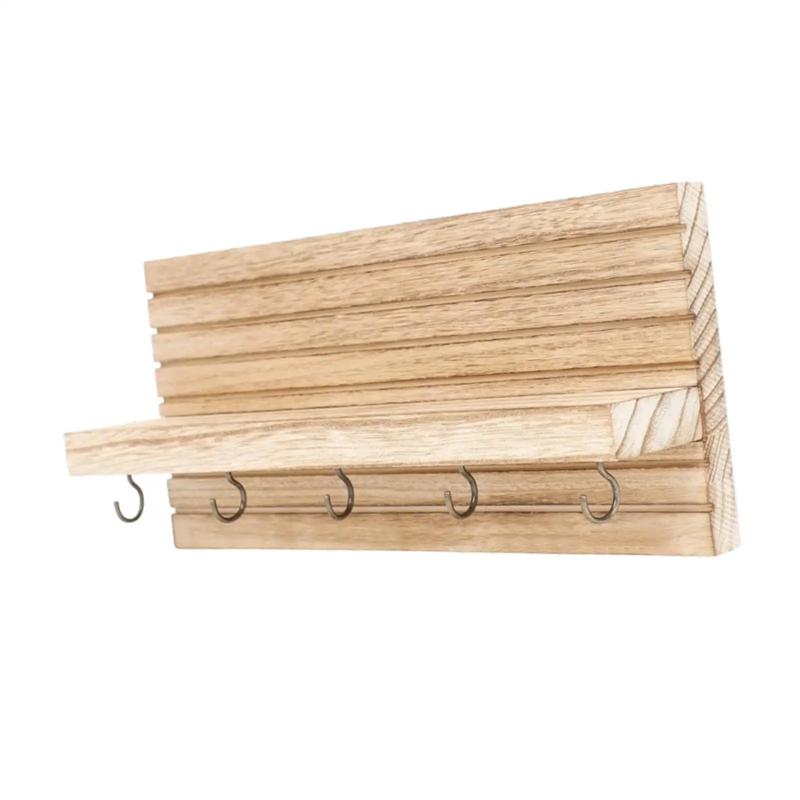 Держатель для ключей настенное крепление деревянная стойка-органайзер хранения