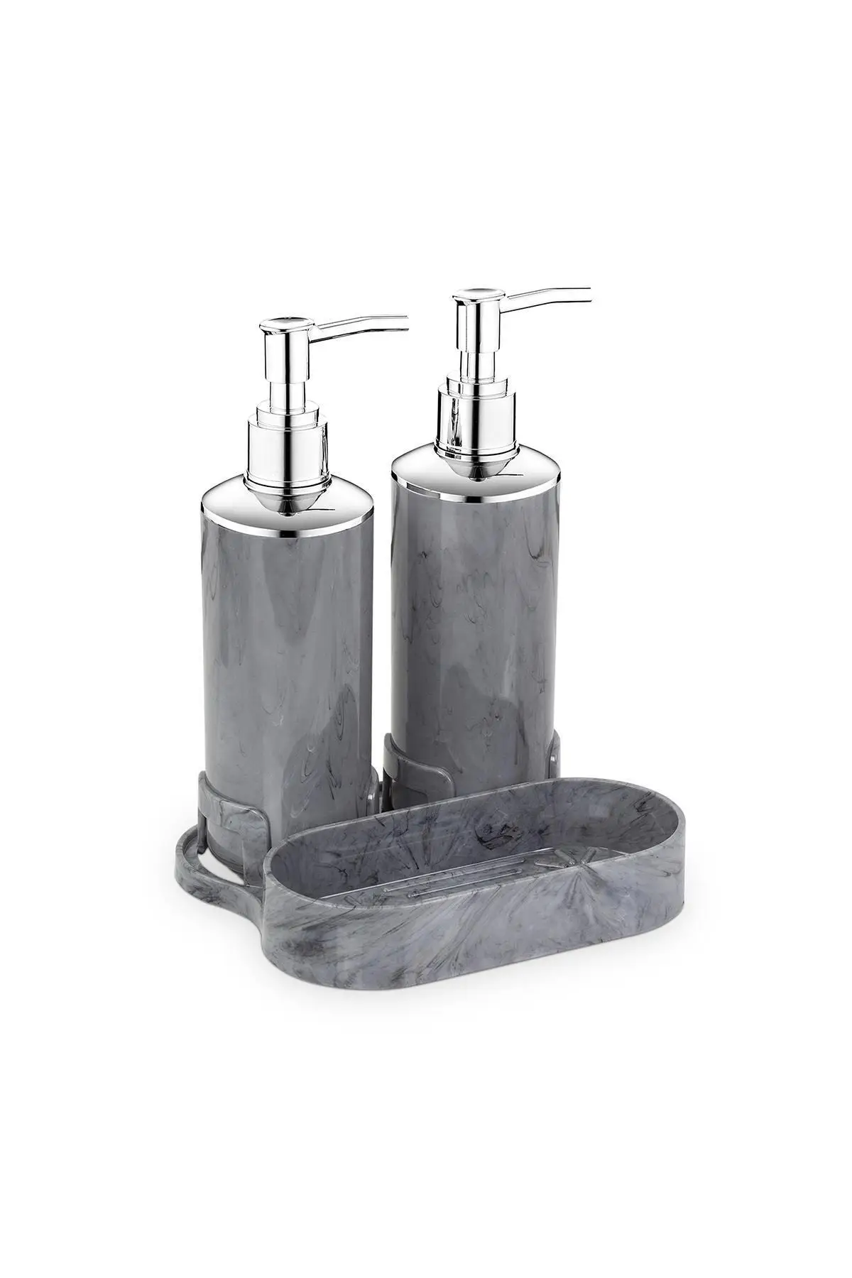 Двойной дозатор жидкого мыла с мраморным узором стильный полезный Органайзер
