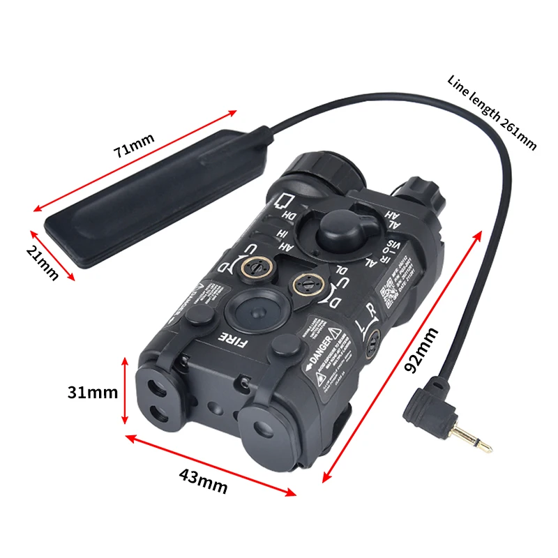 Металлическая тактика NGAL красный зеленый синий индикатор Surefire M300A M600C охотничий