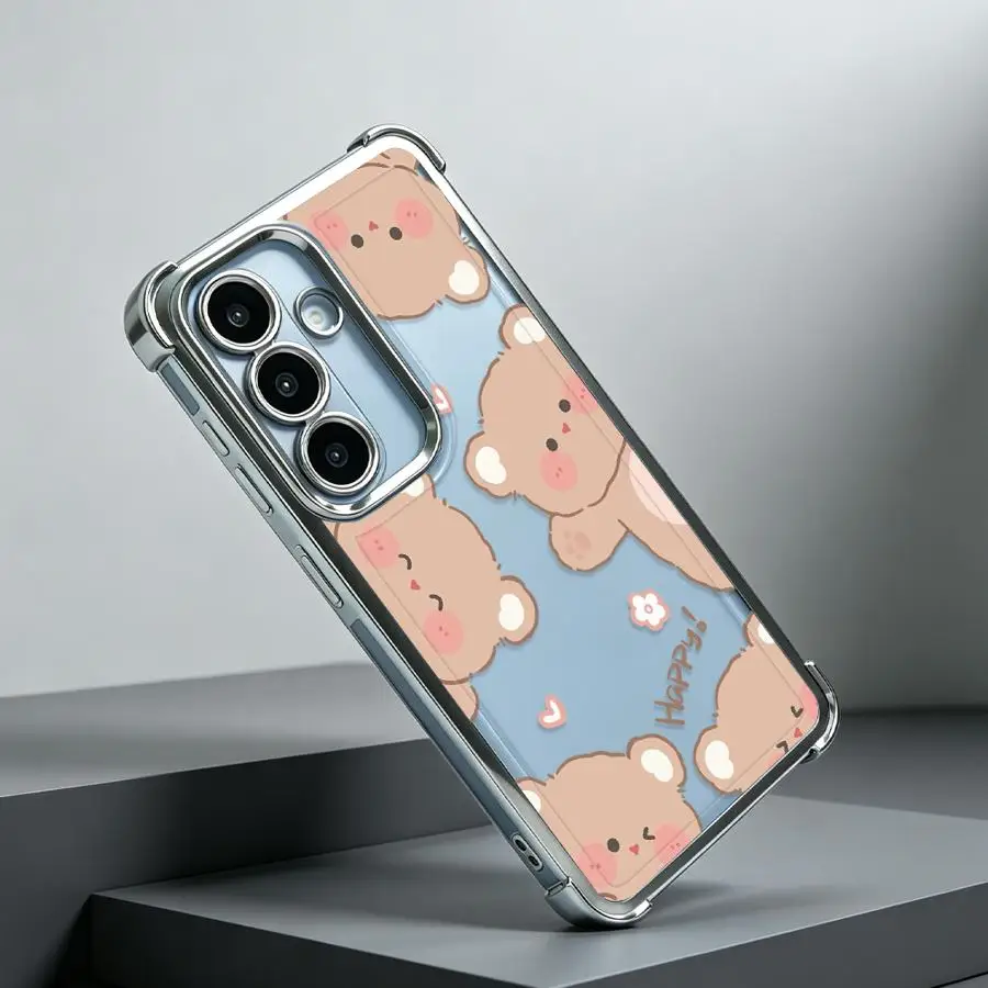 Чехол для Samsung Galaxy A24 A52 A54 A34 A14 A04 A07 A53 A23 A51 A15 A05 A73 A13 A16 A06 A12 A03 A33 A50 с милым медведем (art.: 3920db256bc90) - 3920db256bc90