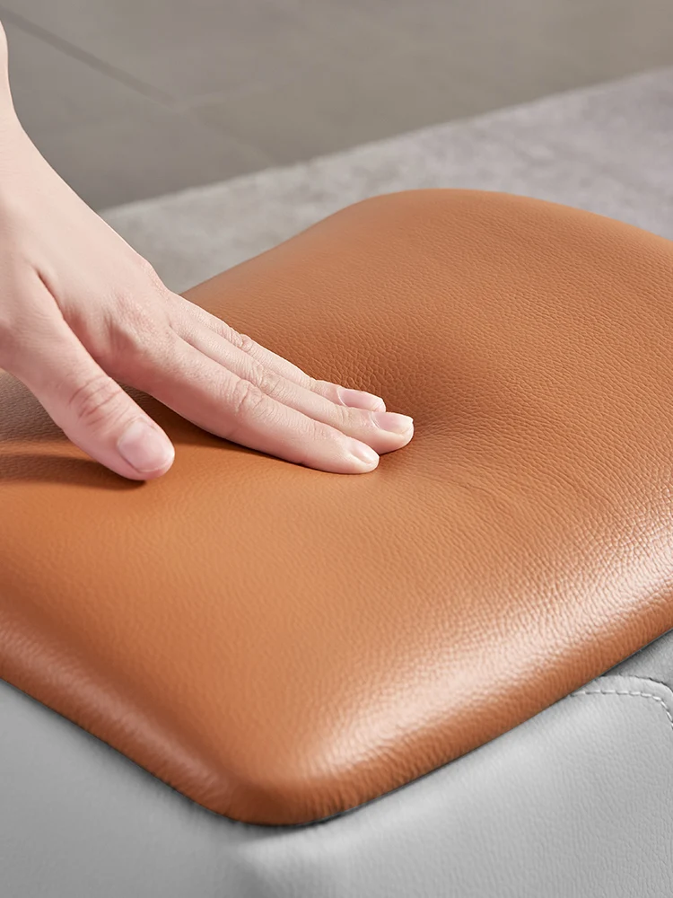 Минималистичный креативный кожаный маленький табурет скамейка для гостиной