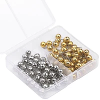 miusie 100200 pcsbox ball shape positioning needles metal sewing marker pins patchwork pins sewing accessories set