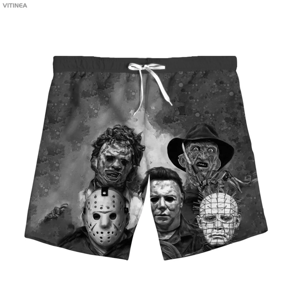 

New Fashion Hunting 3D Print Deer Woman Men Summer Beach Loose Shorts Casual Pants Polyester V12