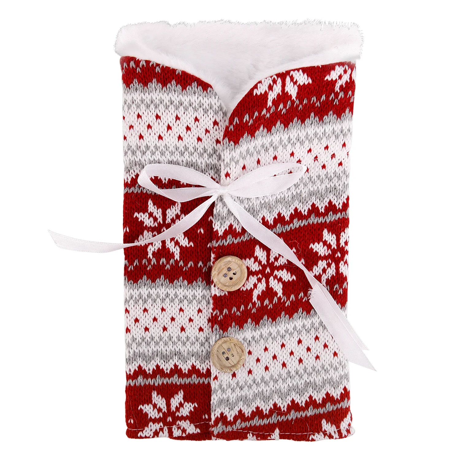 

Рождественский чехол для бутылки вина