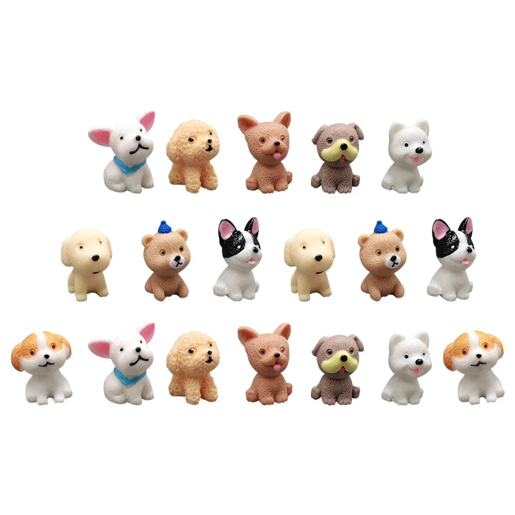 

Dog Puppy Mini Figurines Figures Figure Statue Animals Simulation Miniature Crafts Craftdogs Resinmodel Kids Small Imitation