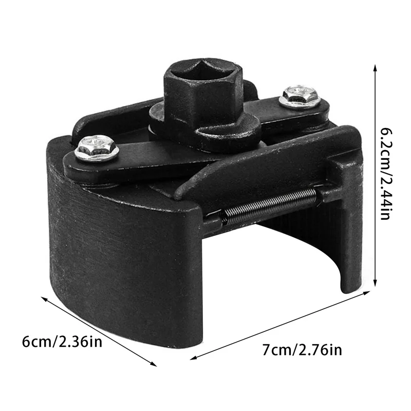 Новый Универсальный Регулируемый масляный фильтр с двумя захватами 60-80 мм