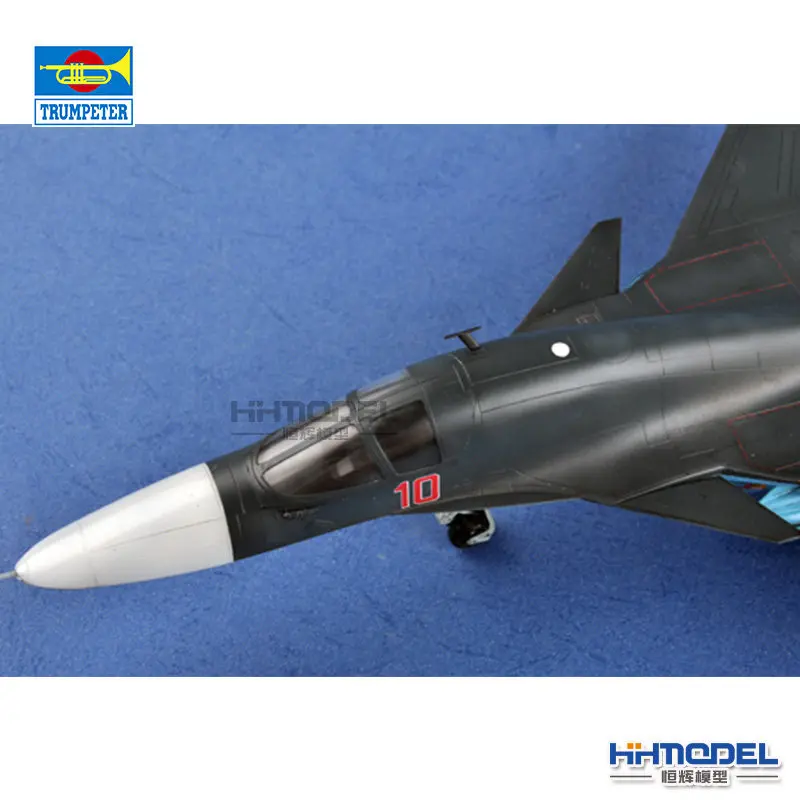 Фото Trumpeter 01652 1/72 Русский су-34 Fullback Fighter-Bomber в сборе, масштабная модель, комплект игрушек «сделай сам», для коллекции, подарок на день рождения №3
