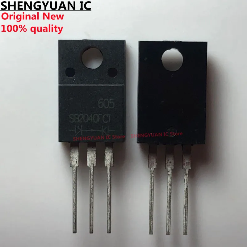 10 шт./лот SB2040FCT TO-220F SB2040F SB2040 40 в/20A двойной выпрямитель Шоттки 100% новый импортный оригинальный 100% качество