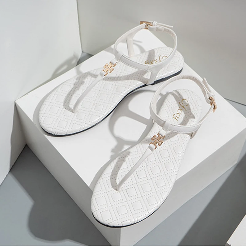 Women Brand Slippers Summer Slides Open Toe Flat Casual Shoes Leisure Sandal Female Beach Flip Flops Big Size 42