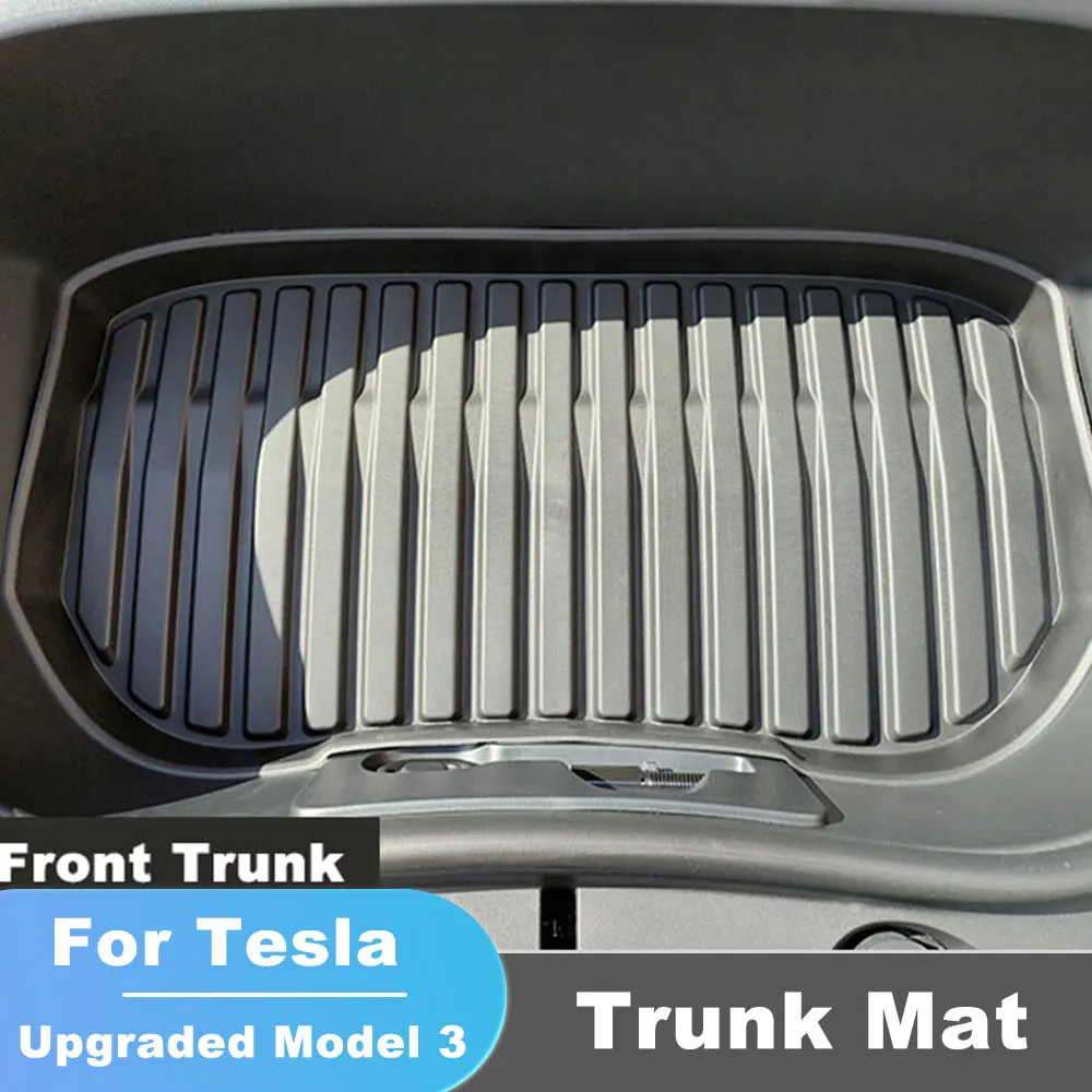 Передний и задний коврик для багажника Tesla Model 3 Highland 2024 из ТПЭ водонепроницаемые
