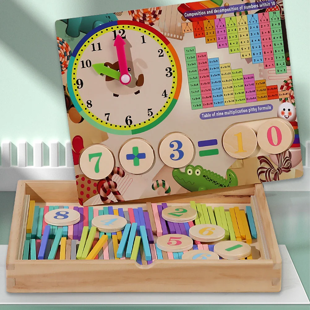 

1 Set Math Learning Toy Kids Math Toy Wooden Math Toy Number Math Plaything