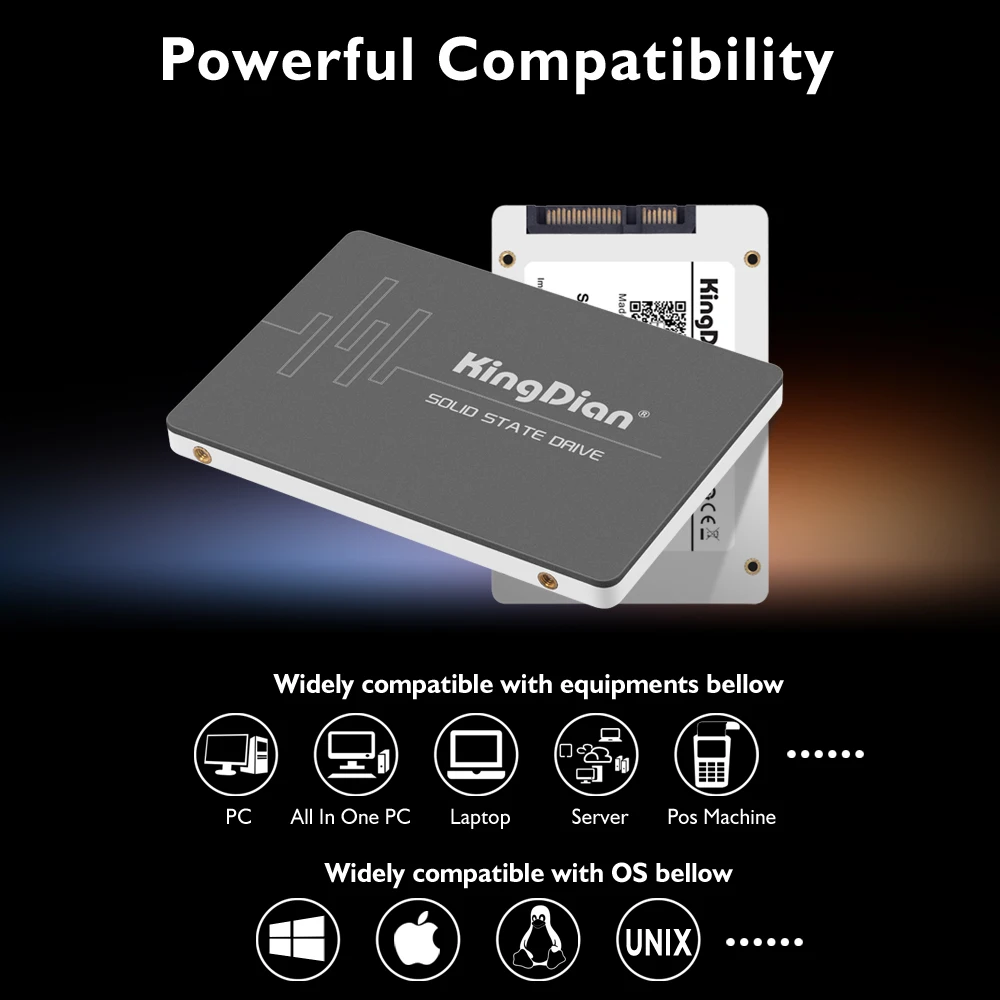 Твердотельный накопитель KingDian 2 5 SATA III 6 ГБ/сек. 3 hd SSD 60 Гб твердотельный диск