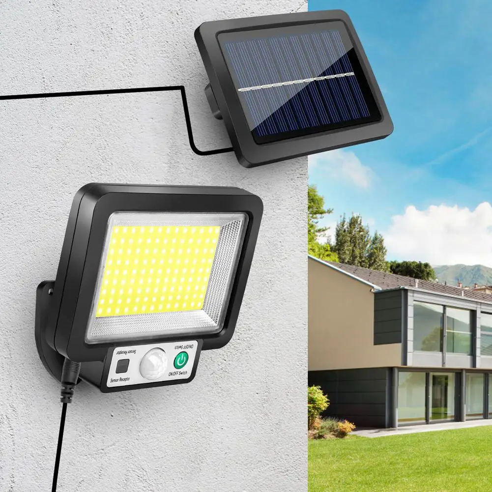 

220000 Lumens Solar Street Light 3 Lighting Modes Waterproof 117cob Wall Lamp For Outdoor Garden Yard