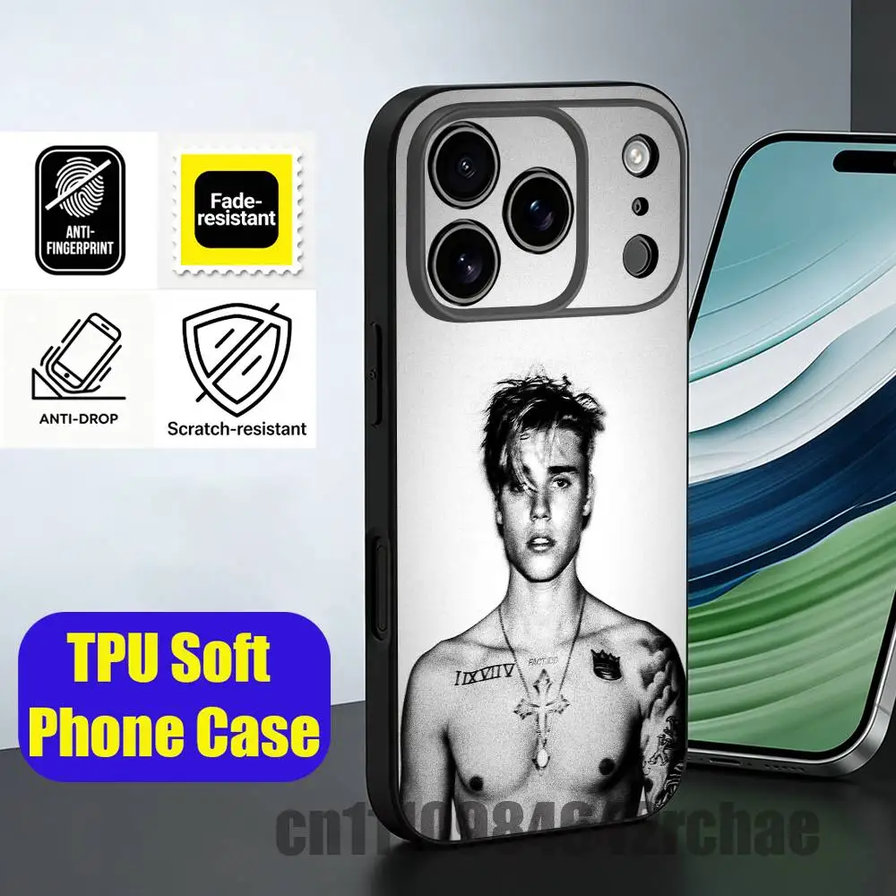 Фото Чехол для телефона J-Justin B-Bieber Swag 2026 для iPhone 15, 16, 12, 13, 14, 11, 17, Pro, Max, Plus, E, Air, Mini, TPU-накладка №5