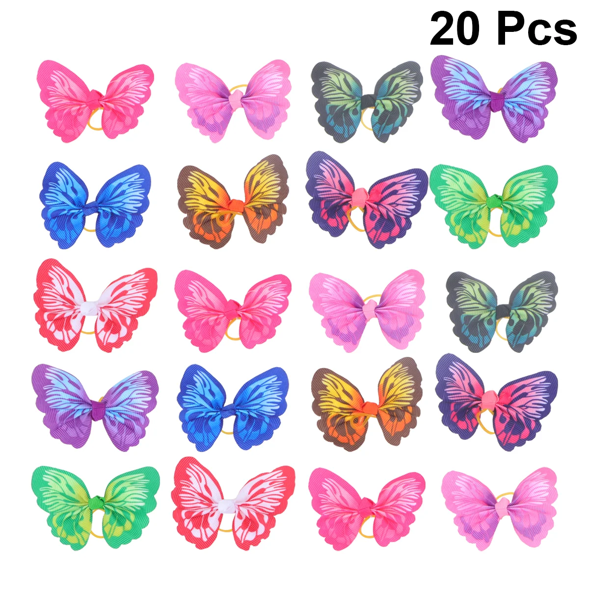 

Hair Pet Dog Bows Accessories Rope Bands Dogs Headdress Tie Rubber Elastic Ring Puppy Bowknot Ties Holder Pets Topknot Lovely
