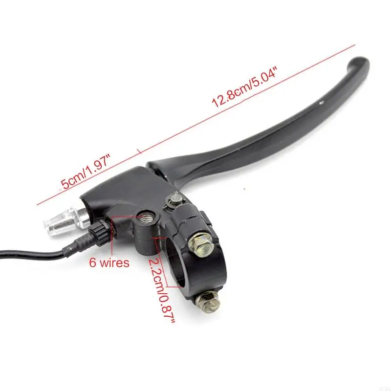 57BA скейтборд езда на велосипеде тормозной рычаг прочный 2 провода левый и правый