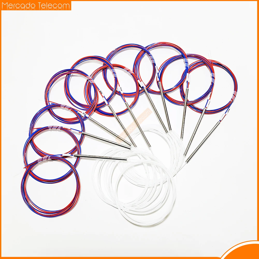 10 шт./лот 1/99 2/98 30/70 40/60 50/50 разные типы 1x2 0,9 мм несбалансированный соединитель оптоволоконный FBT сплиттер, без разъема