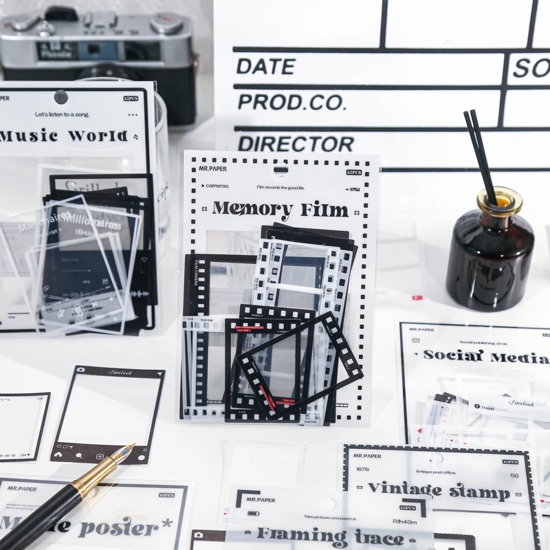 

15 шт./упаковка, декоративные водонепроницаемые наклейки для фотоальбома