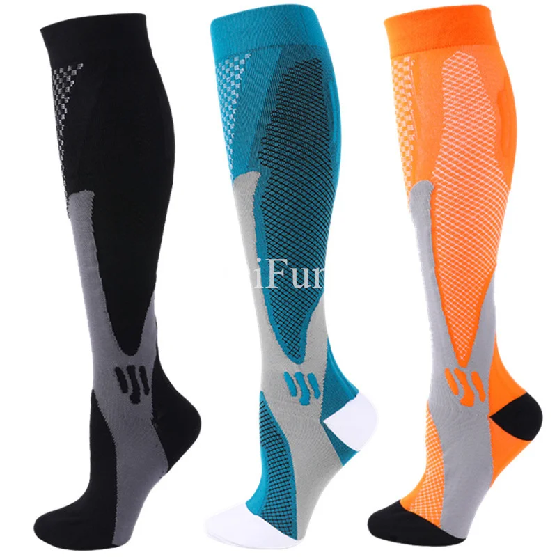 

3 Pairs/lot Pack Compression Socks Varicose Veins Leg Relief Pain Men Women Sports Socks Anti Fatigue Compression Stockings