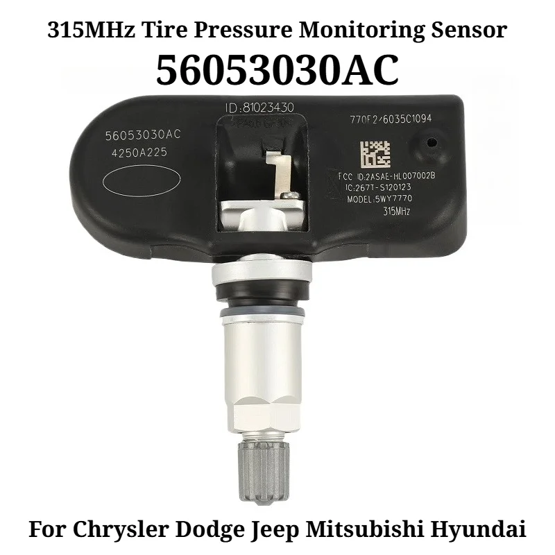 Фото 4 шт. 56053030AC 315 МГц датчик контроля давления в шинах TPMS для Chrysler, Dodge, Jeep, Mitsubishi, Hyundai 56053030AB 4250A225 №1