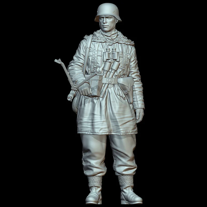 

1/16 Scale High 111mm Resin Figure Model Kit World War II Soldier Diorama Micro Miniature Statue Unpainted Unassembled DIY Toy