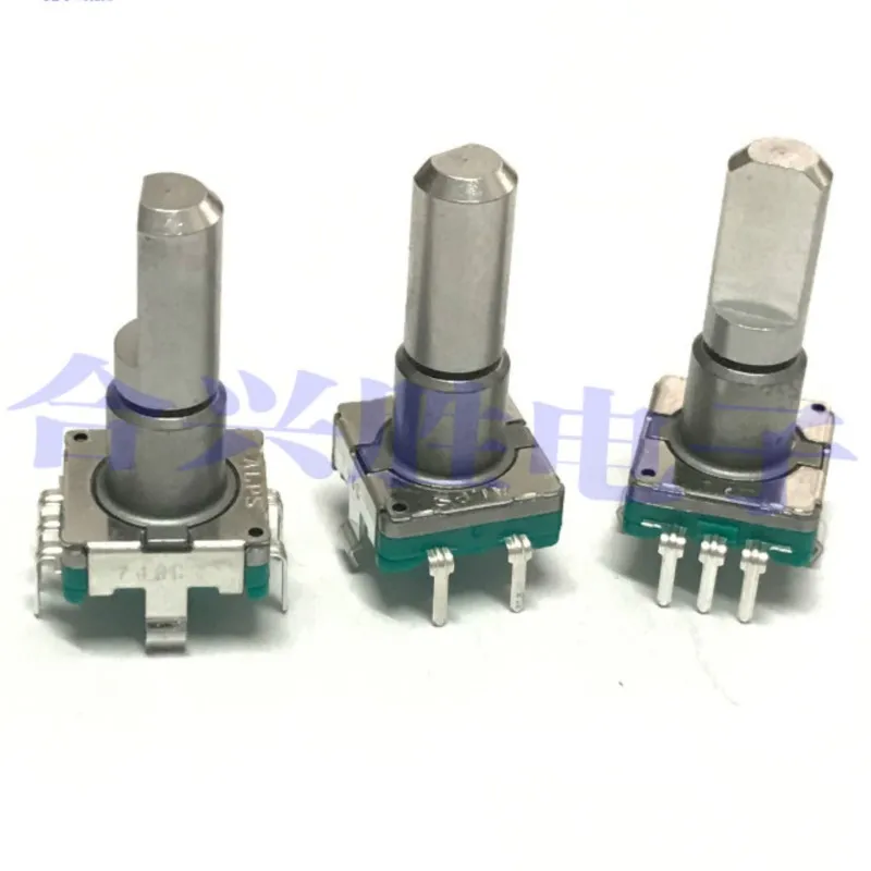 Автомобильный регулятор громкости CD-навигатора EC11E09244BS, 1 шт., с переключателем, 18 позиций, 9 импульсов, 5 контактов, Длина ручки 20 мм