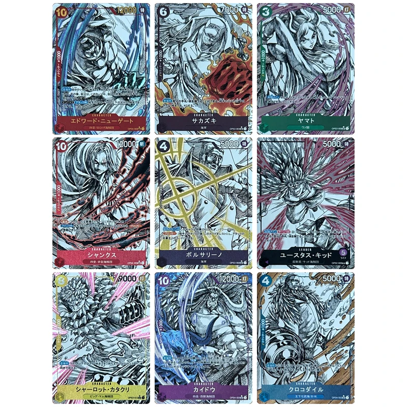 Аниме One Piece Diy Flash Cards коллекционные карты Yamato Boa Hancock Uta Ace Shanks Обезьяна D Luffy