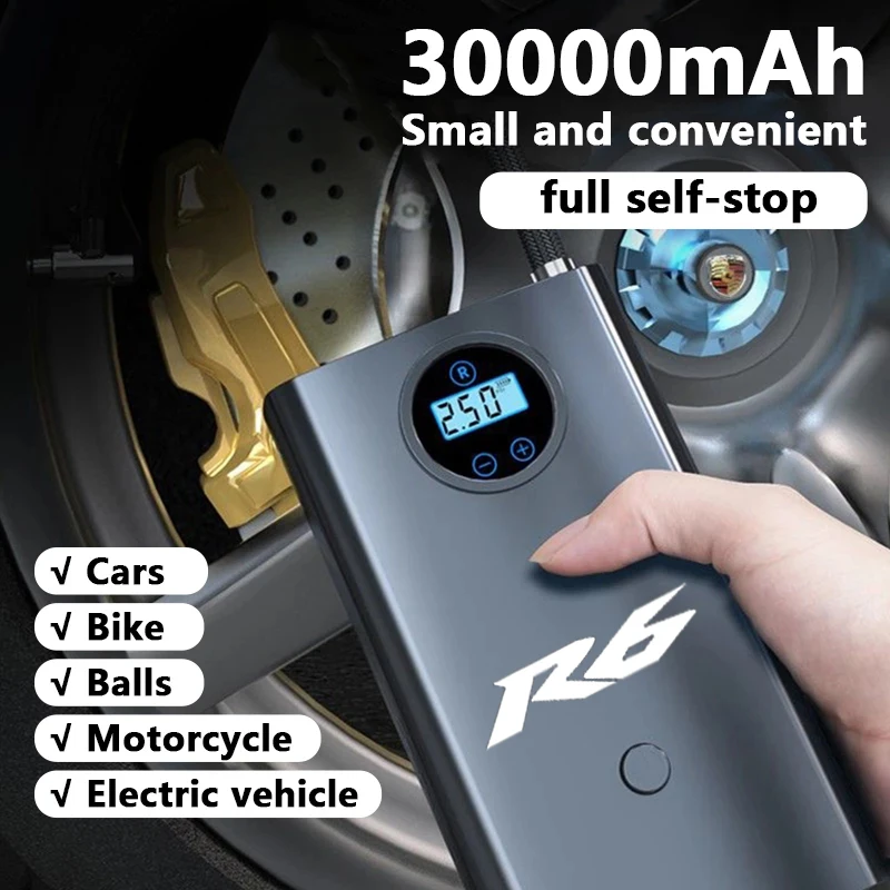 

Car Wireless Air Pump Mini Portable Air Compressor 150PSI Tire Inflator for Yamaha R6 Auto Accessories