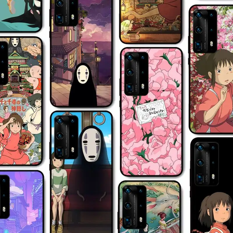 

Cartoon Spirited Away Phone Case for Huawei P30 40 20 10 8 9 lite pro plus Psmart2019