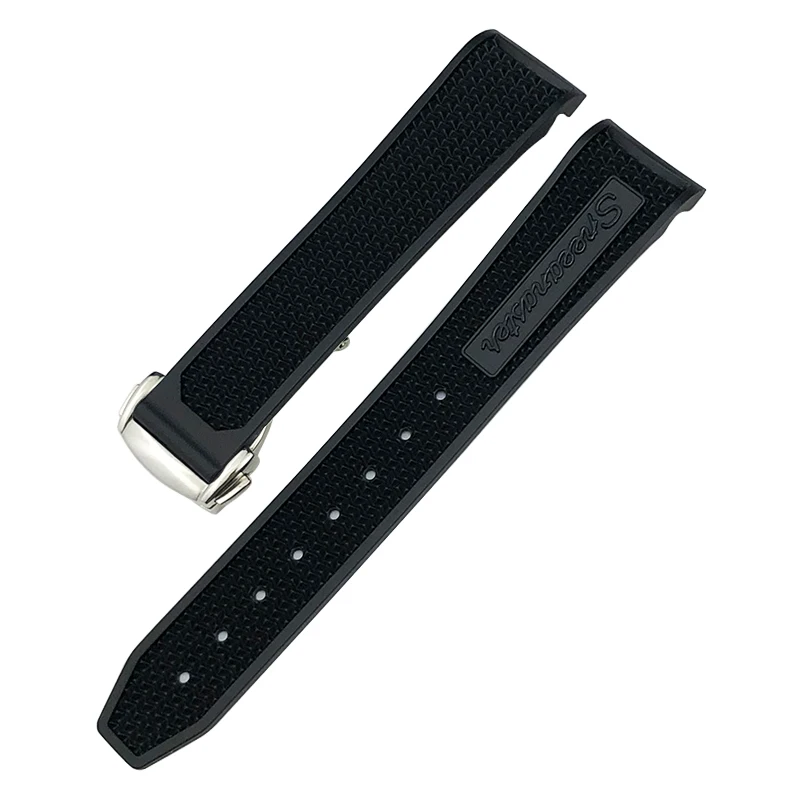 20mm 21mm 19mm 22mm Natural Soft Rubber Silicone Watchband for Omega Moonswatch Speedmaster Seamaster 300 Watch Strap Men