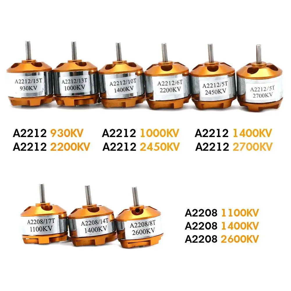 4 компл./лот A2212 1000KV 1400KV 2200KV бесщеточный двигатель Outrunner + 30A ESC 1045 набор