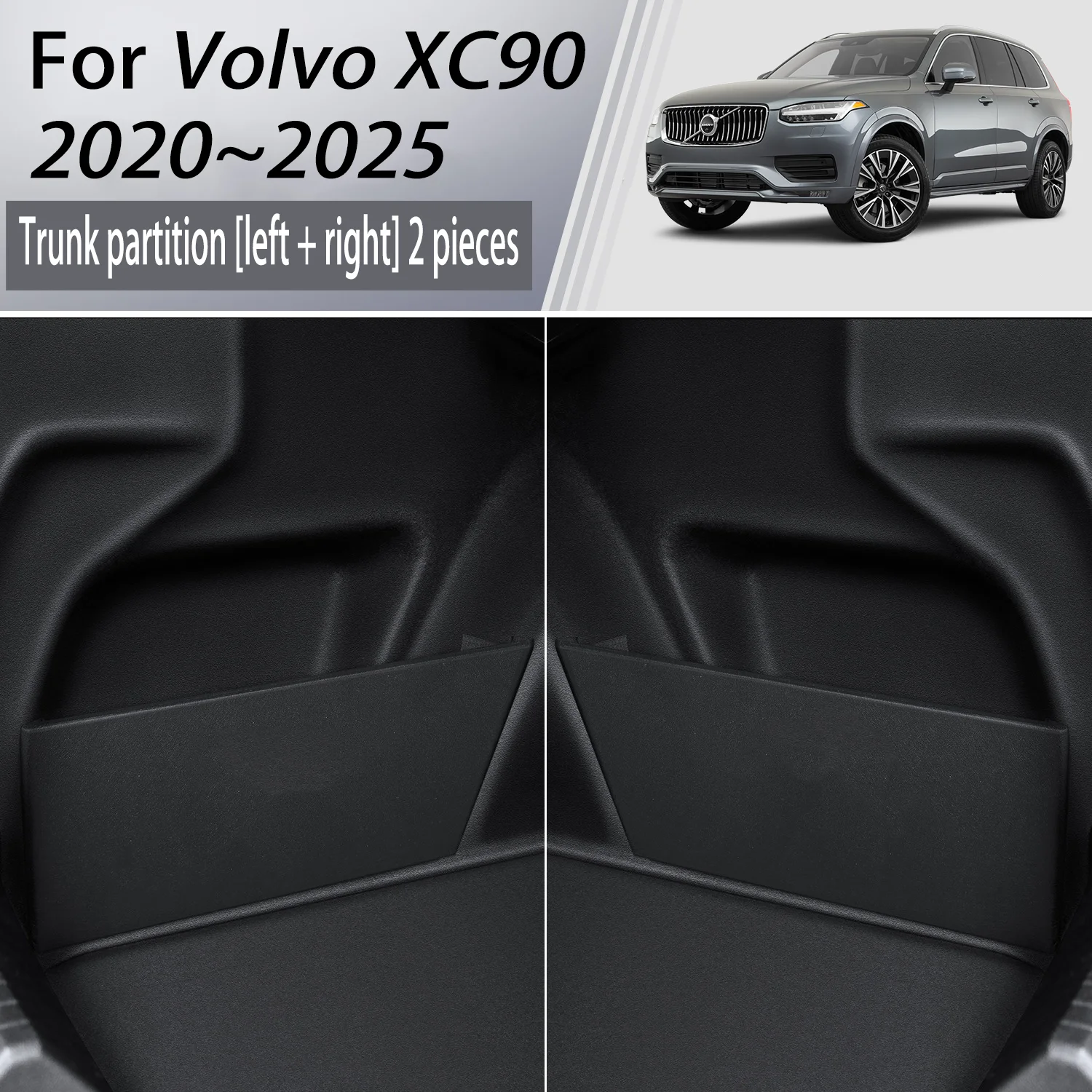 

Модернизированная утолщенная перегородка для багажника автомобиля Volvo XC90 2020 ~ 2025 MK2, многофункциональный ящик для хранения, аксессуары для интерьера автомобиля