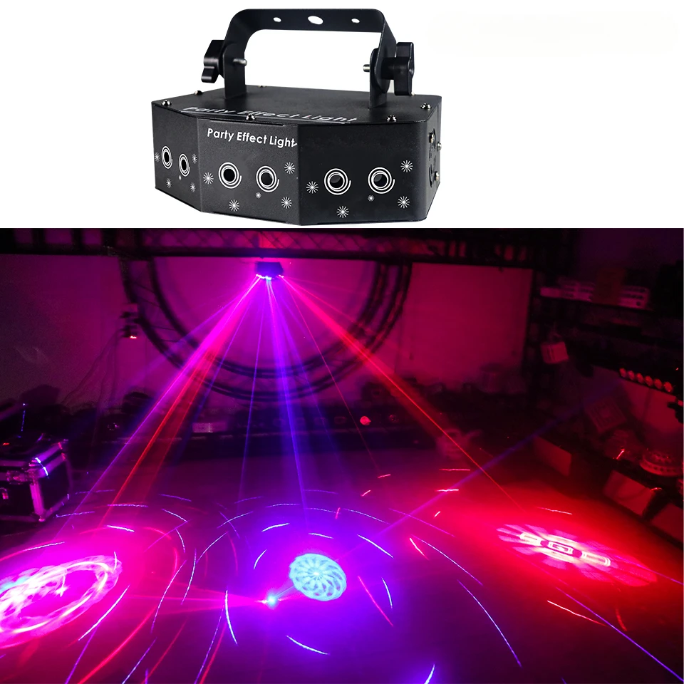 

9/15 Eyes LED Laser Effect Moving Beam Lights Dj LED Stage Light Disco Ball Projector Lazer Lamps Night Club Light for Wedding