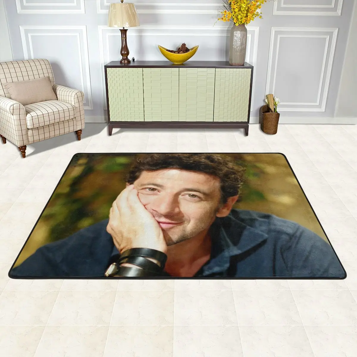 Простой мультяшный ковер из аниме Патрик бруел плюшевый для комнаты кухни