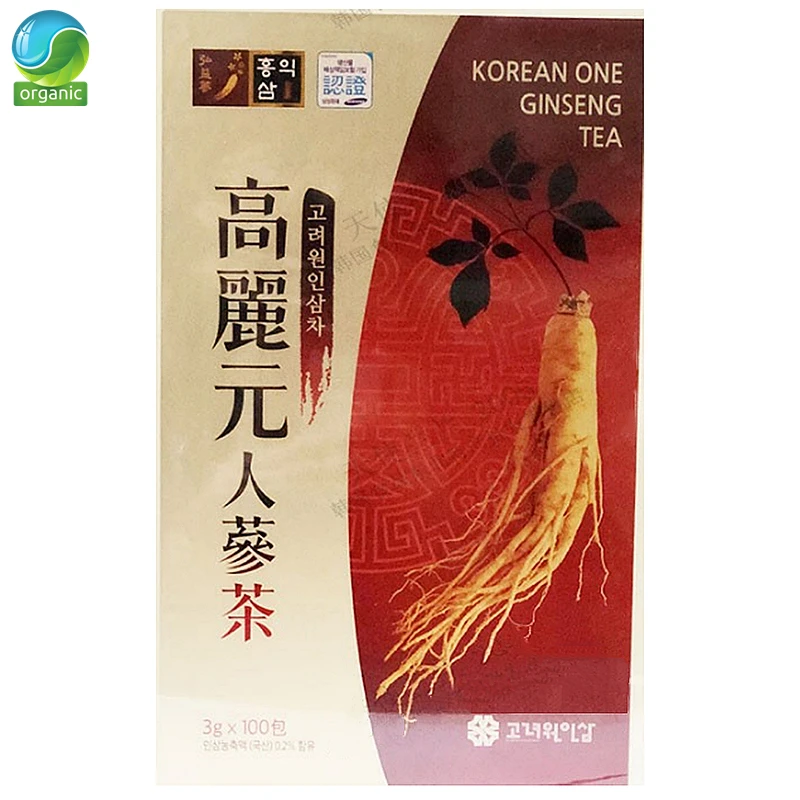 Organic Korean Ginseng 1 Box = 300g {3g * 100bag} Fight Cancer Organic Korean Ginseng Powder