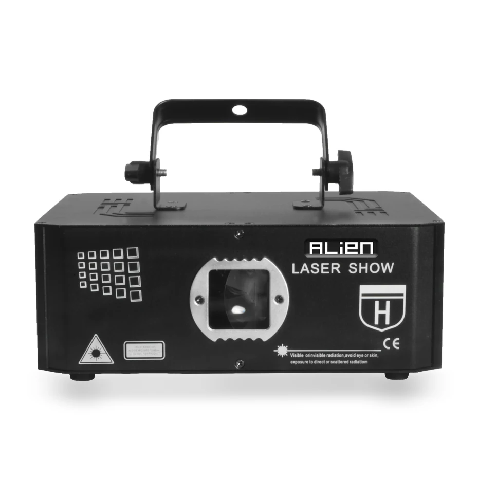 Цена Лазерный проектор ALIEN, 500 МВт, сценическое освещение, проектор, луч, 3D иллюзия, анимация, сеть, 10 в 1, дискотека, вечеринка, праздничное освещени...