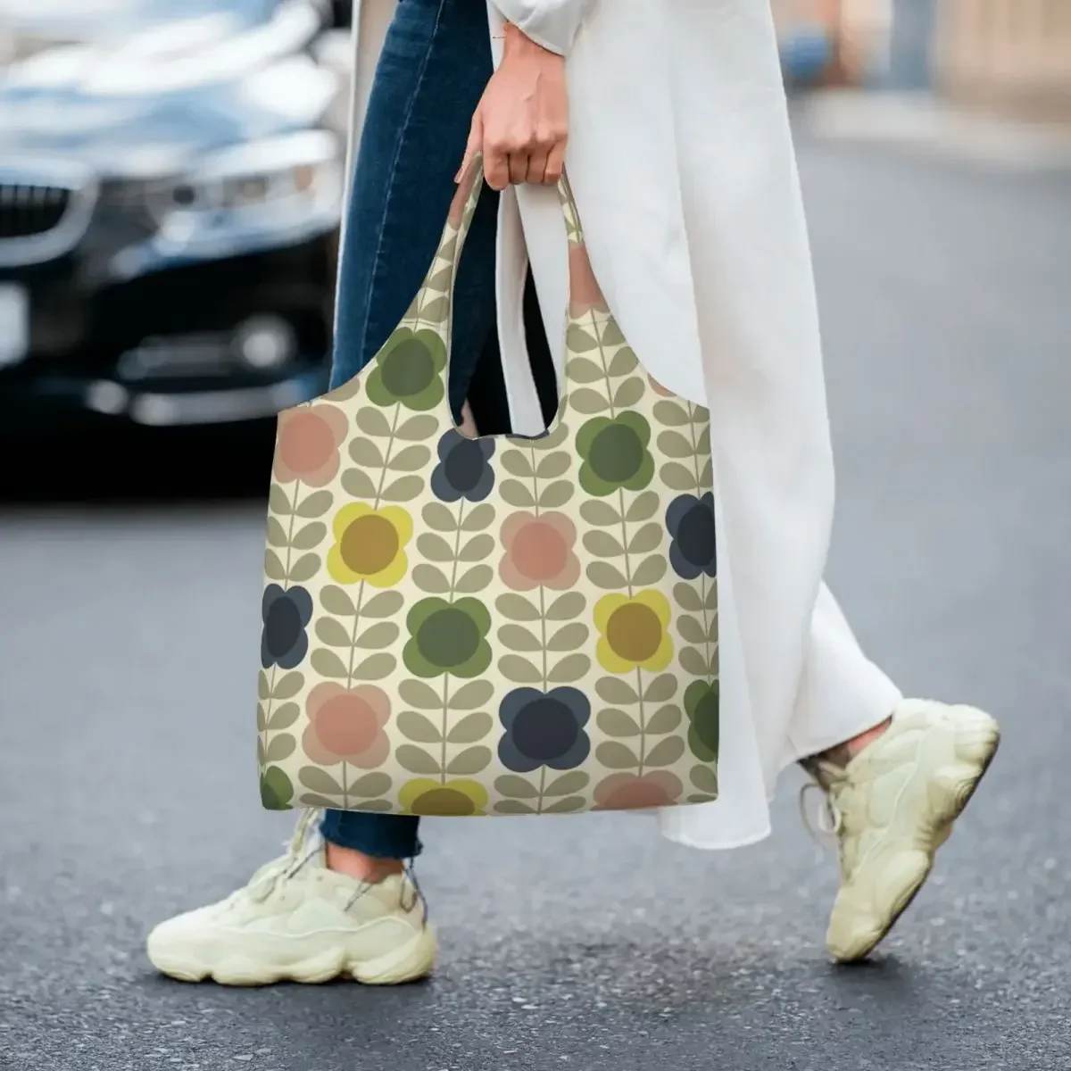 Изготовленная на заказ Orla Kiely, занавеска с несколькими стержнями, сумка для покупок с помидорами, холщовая сумка-шоппер, сумка через плечо, вместительная портативная сумка (art.: 3920cf48864ad) - 3920cf48864ad