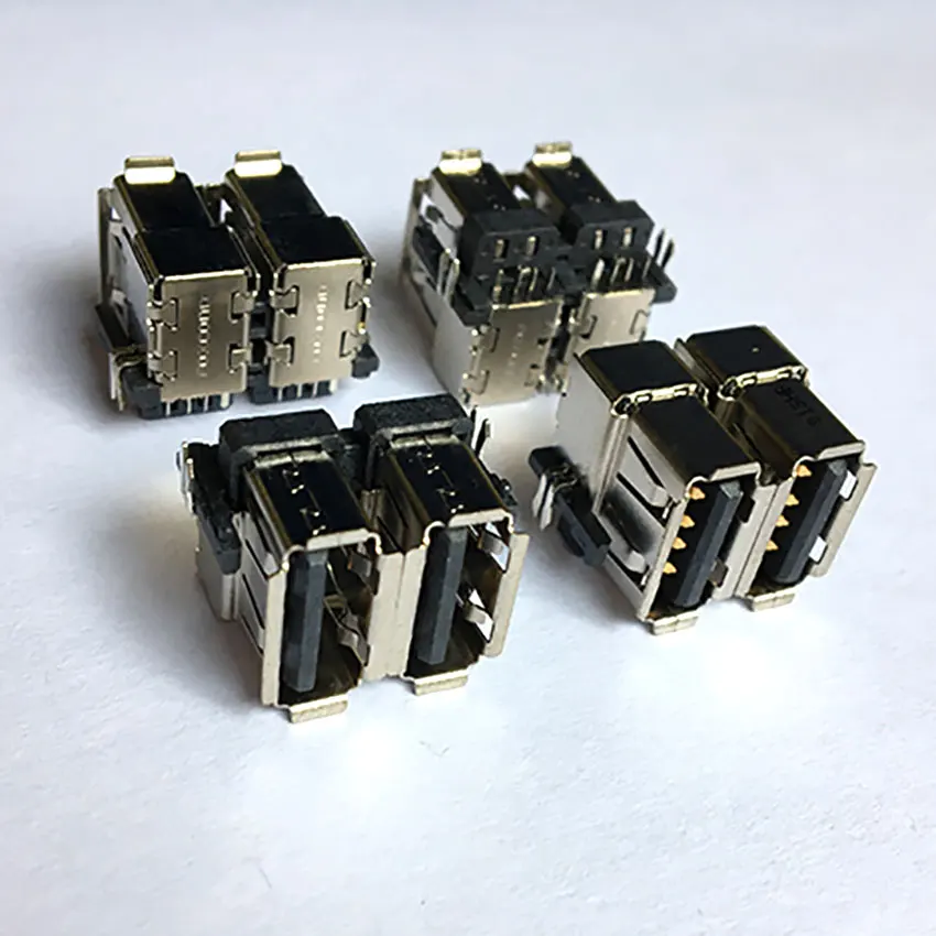 

1-10PCS Used For Lenovo IBM Thinkpad T400 R400 T61 R61 T500 R500 W500 Double USB Socket Connector